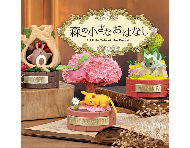 Figura Re-Ment Pawmo & sunkern Forest Little Story