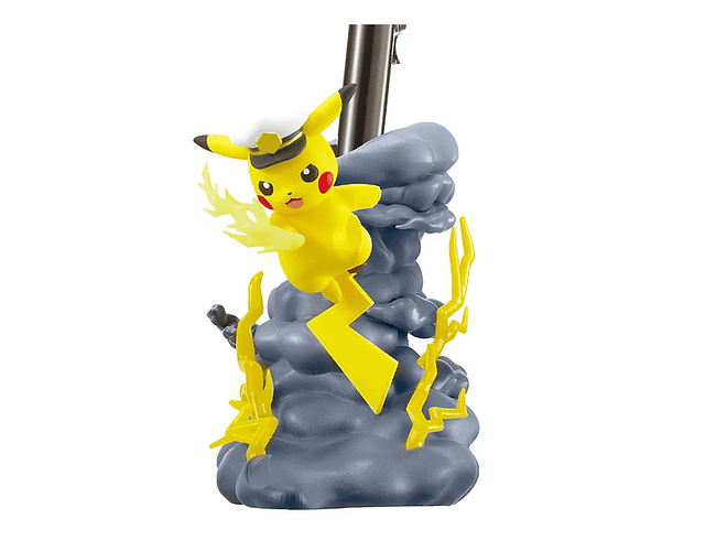Figura Pokémon Re-Ment Capitán Pikachu Battle on Desk