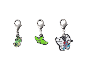 Llavero Pokémon Set Caterpie - Metapod - Butterfree