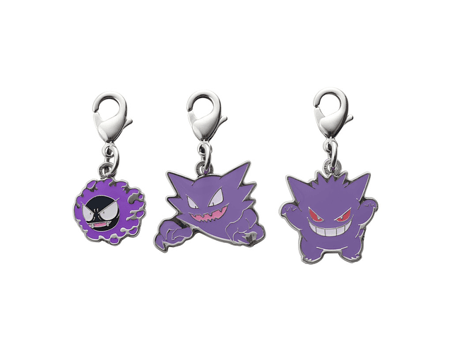 Llavero Pokémon Set Gastly・Haunter・​Gengar