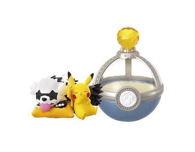 Figura Pokémon Re-Ment Pikachu & Zigzagoon Galar Dreaming Case 4