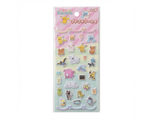 Stickers Set Pokémon puffy - v.2