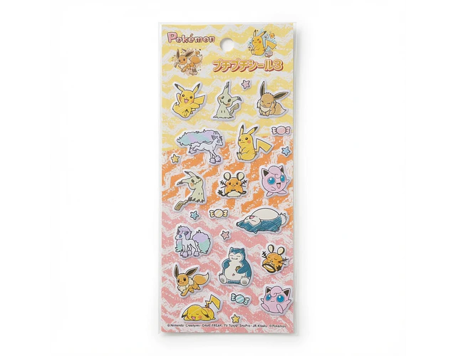 Stickers Set Pokémon puffy - v.3