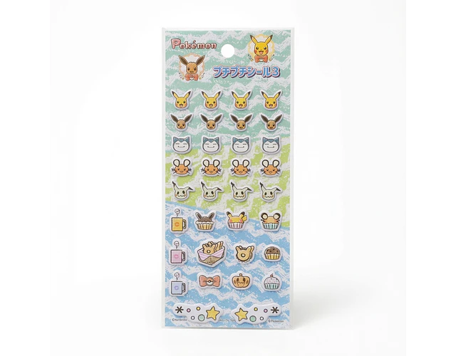 Stickers Set Pokémon puffy - v.4