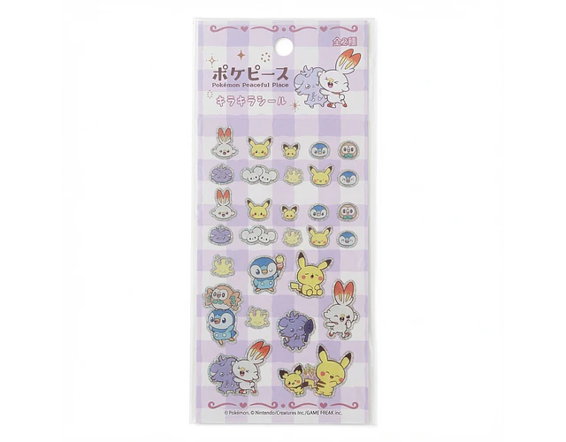 Stickers Set Pokémon puffy Pokepeace - v.5
