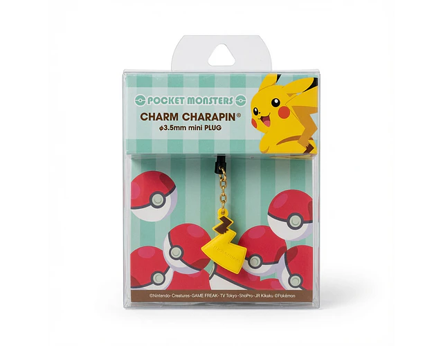 Charm Charapin Pikachu – Plug 3.5 mm Oficial Pokémon Center 2013