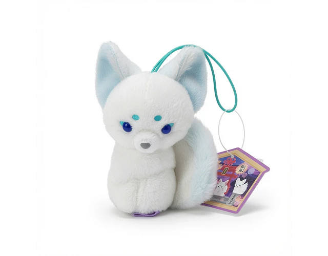 Peluche Colgante Zorro Espiritual Blanco/Celeste Kitsune – AMUSE 2023