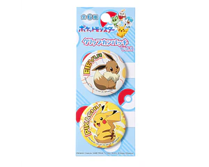 Pokémon Clip Can Badge Vol.2 Eevee Pikachu