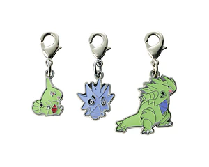 Llavero Pokémon Set Larvitar・Pupitar・Tyranitar 