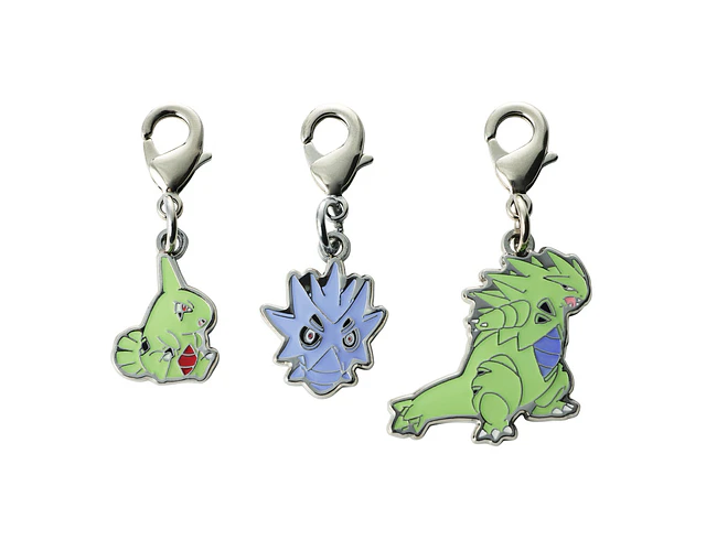Llavero Pokémon Set Larvitar・Pupitar・Tyranitar 