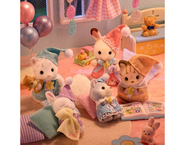 Sylvanian Families – Set de Bebés “Pijama Party”