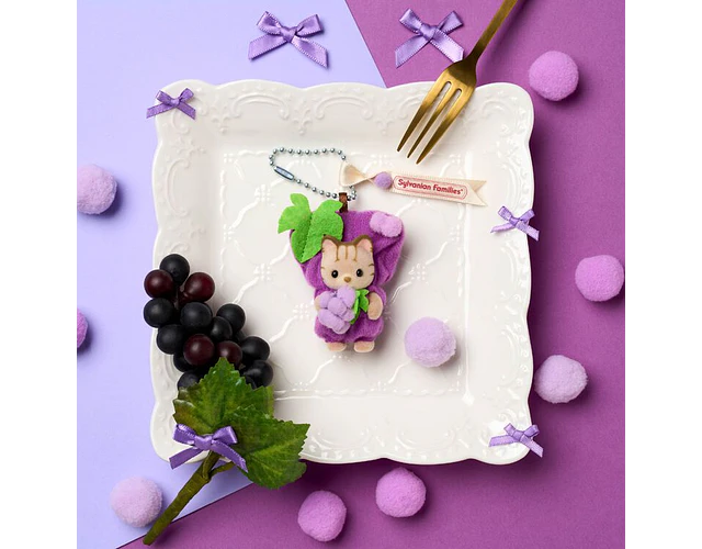 Sylvanian Families – Llavero Bebé Gato Atigrado “Uva