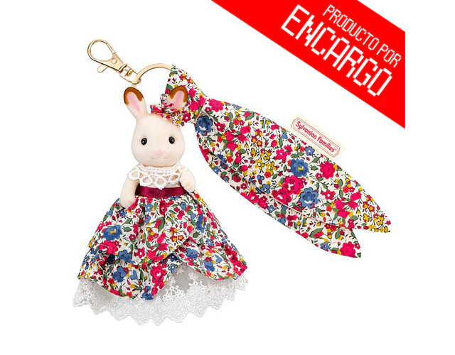 Sylvanian Families – Llavero Stella Conejo Chocolate “Liberty Print”