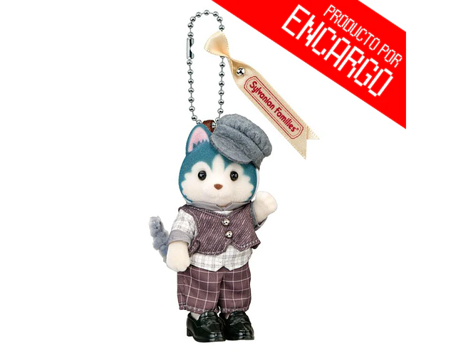 Sylvanian Families – Llavero Bruce Husky “Look de Paseo por la Ciudad”