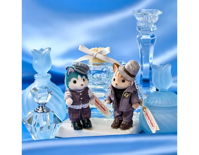 Sylvanian Families – Llavero Bruce Husky “Look de Paseo por la Ciudad”