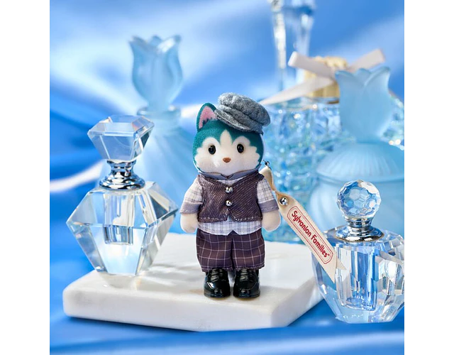 Sylvanian Families – Llavero Bruce Husky “Look de Paseo por la Ciudad”