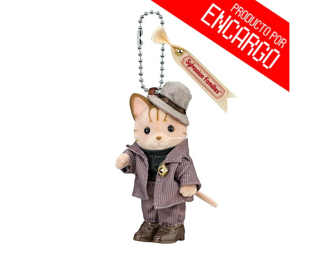 Sylvanian Families – Llavero Victor Gato Atigrado “Look de Paseo por la Ciudad”