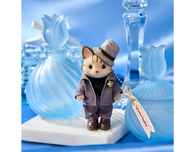Sylvanian Families – Llavero Victor Gato Atigrado “Look de Paseo por la Ciudad”