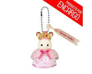 Sylvanian Families – Llavero Bebé Conejo Chocolate “Princesa”