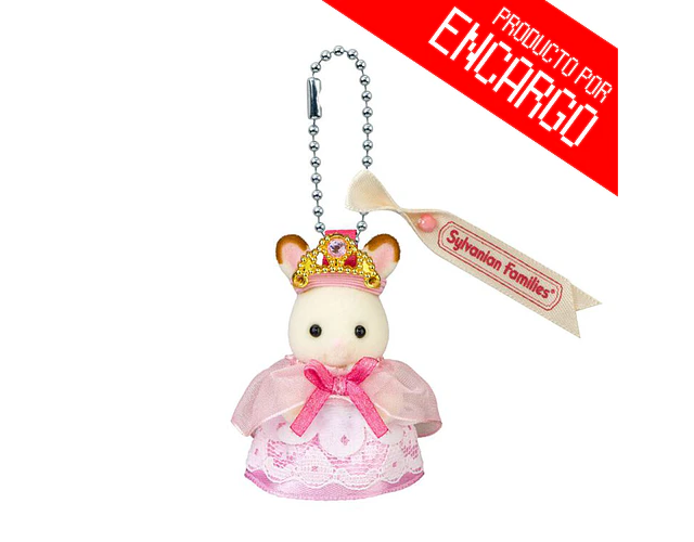 Sylvanian Families – Llavero Bebé Conejo Chocolate “Princesa”