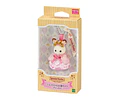 Sylvanian Families – Llavero Bebé Conejo Chocolate “Princesa”