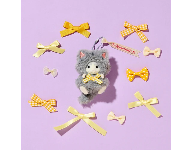 Sylvanian Families – Llavero Bebé Gato de Pelo Rizado “Disfraz de Gatito”