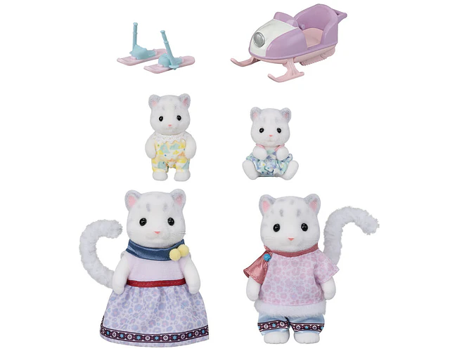 Sylvanian Families – Familia Leopardo de las Nieves