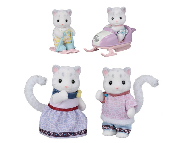Sylvanian Families – Familia Leopardo de las Nieves