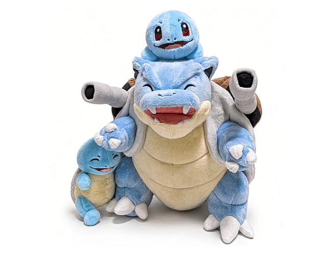 Peluche Blastoise con Squirtle – PokéPark Kanto