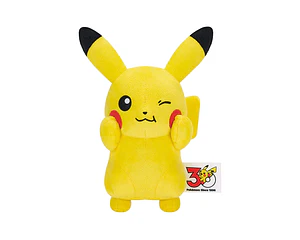 Pikachu Guiño – Peluche Pokémon Iron na Okao 30th Anniversary Banpresto