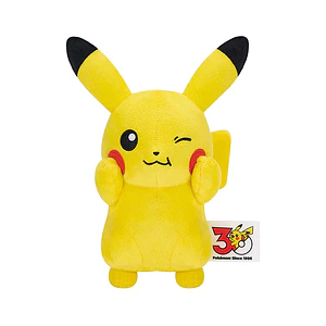 Pikachu Guiño – Peluche Pokémon Iron na Okao 30th Anniversary Banpresto