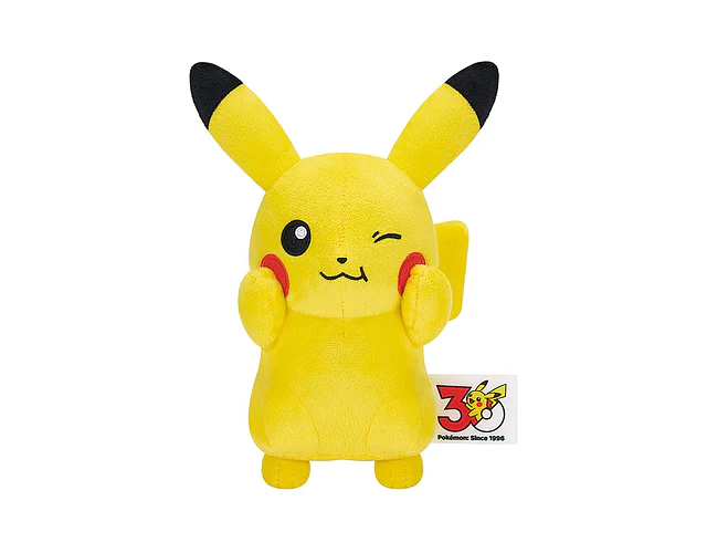 Pikachu Guiño – Peluche Pokémon Iron na Okao 30th Anniversary Banpresto