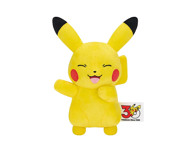 Pikachu Feliz – Peluche Pokémon Iron na Okao 30th Anniversary Banpresto