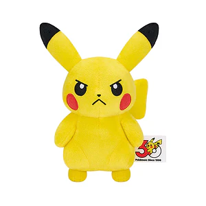 Pikachu Enojado – Peluche Pokémon Iron na Okao 30th Anniversary Banpresto