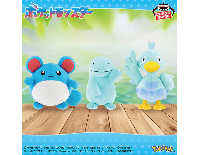 Peluche Pokémon Ducklett Agua Banpresto