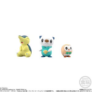 Figura Pokémon Scale World Hisui Cyndaquil, Oshawott y Rowlet Bandai