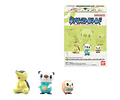 Figura Pokémon Scale World Hisui Cyndaquil, Oshawott y Rowlet Bandai