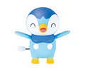 Piplup Gokigen (feliz) – Gachapon Pokémon Tokotoko Pocchama (a elección)