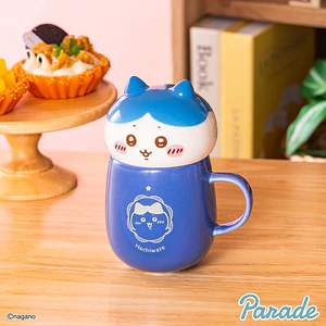 Hachiware – Tazón con tapa carita Hachiware (ENCARGO)