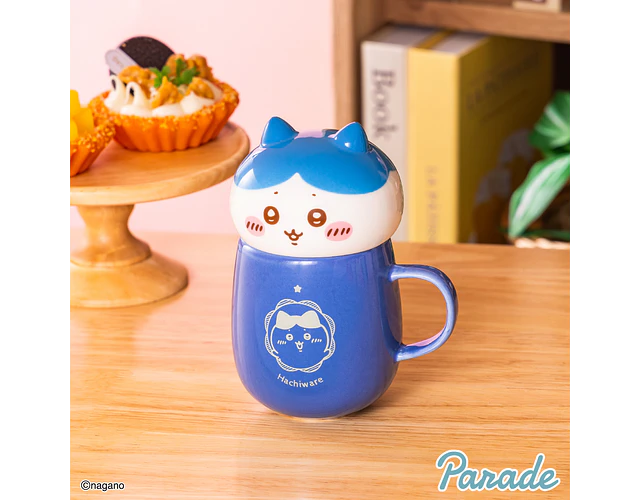 Hachiware – Tazón con tapa carita Hachiware (ENCARGO)