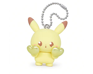 Pikachu – Gachapon Pokémon Peaceful Place Kirameki Heart Keychain (a elección)