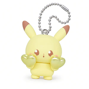Pikachu – Gachapon Pokémon Peaceful Place Kirameki Heart Keychain (a elección)
