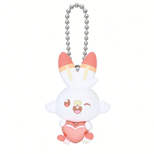 Scorbunny – Gachapon Pokémon Peaceful Place Kirameki Heart Keychain (a elección)