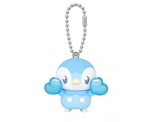 Piplup – Gachapon Pokémon Peaceful Place Kirameki Heart Keychain (a elección)