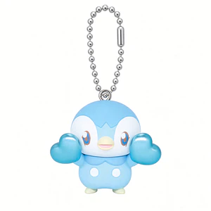 Piplup – Gachapon Pokémon Peaceful Place Kirameki Heart Keychain (a elección)