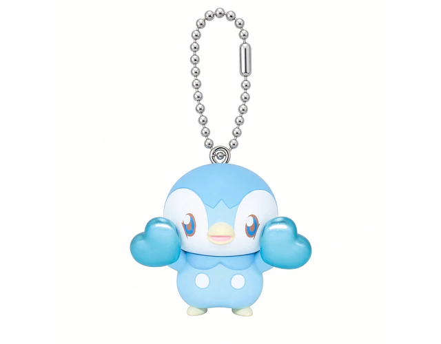 Piplup – Gachapon Pokémon Peaceful Place Kirameki Heart Keychain (a elección)