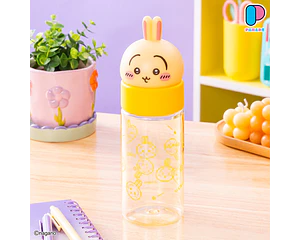 Usagi – Botella con tapa carita Usagi (ENCARGO)