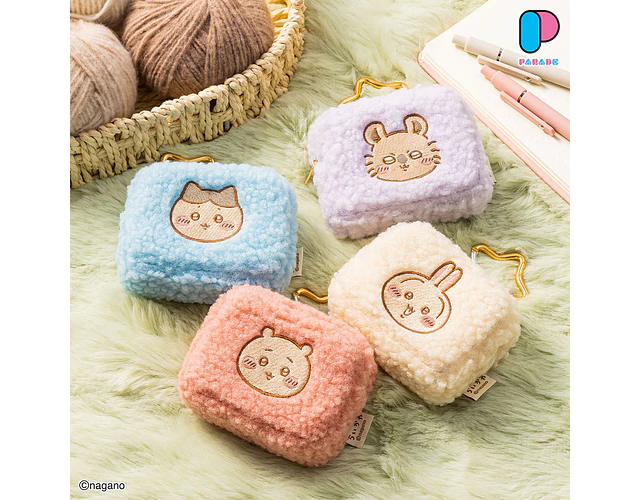 Chiikawa – Pouch peludito con mosquetón (personaje a elección) (ENCARGO)