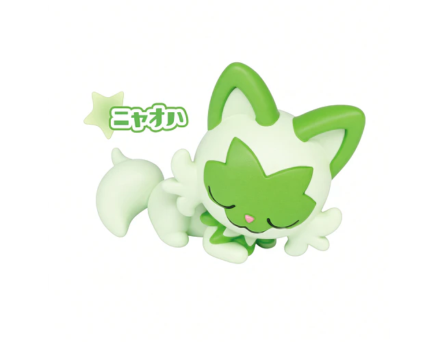 Sprigatito – Gachapon Pokémon Oyasumi Friends Minna Gussuri (a elección)