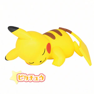 Pikachu – Gachapon Pokémon Oyasumi Friends Minna Gussuri (a elección)